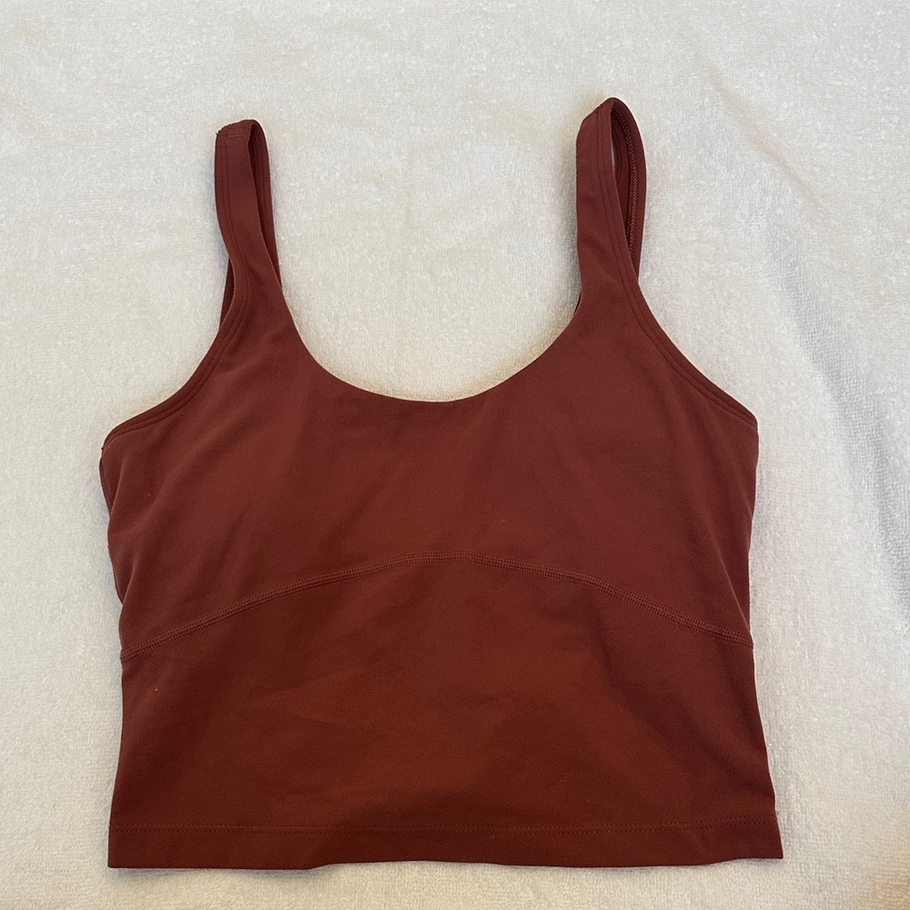 Aritzia Rich mauve clay activewear Top
